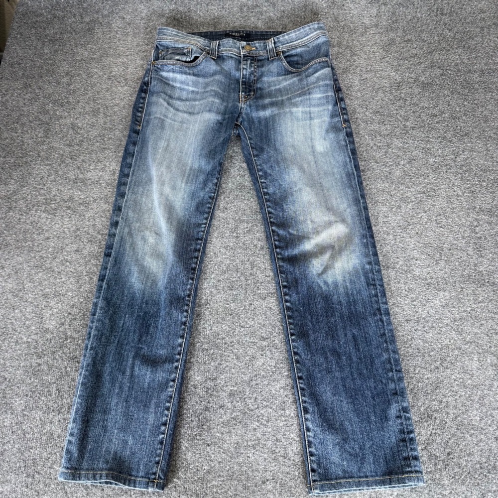 Fidelity Denim Jimmy Exile Vintage Mens Jeans Blue 32x30 Casual Made in USA